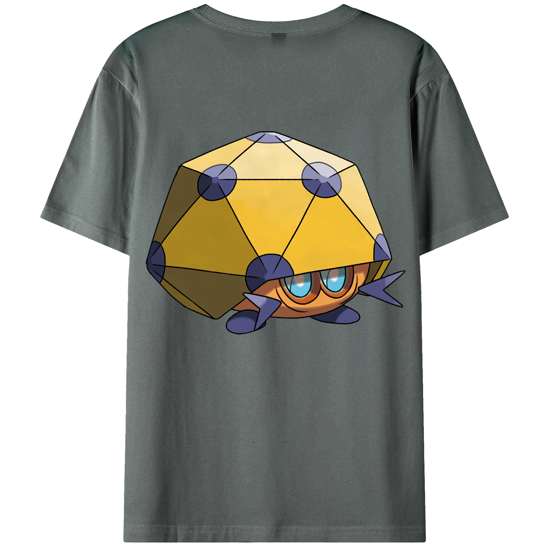 （画像用） ポケットモンスター Pokémon 綿100％ メンズ半袖Tシャツ（バックプリント） 通気性